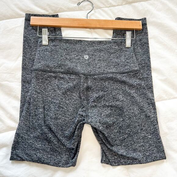 Lululemon Wunder Under High Rise Luxtreme Leggings Size 6 Black Gray 25” Tight - Picture 5 of 7